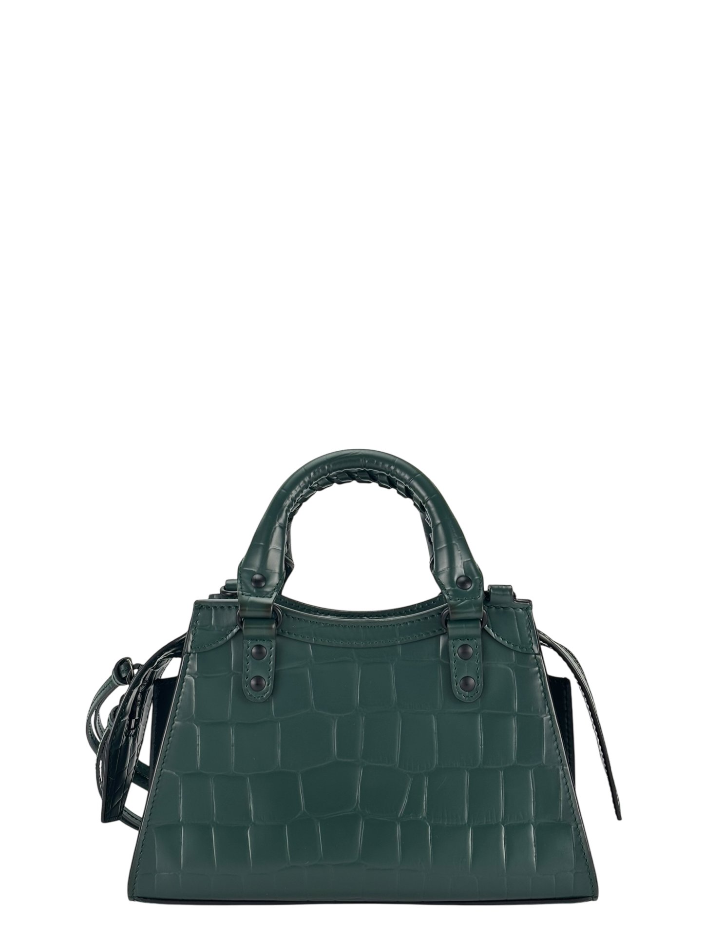 BALENCIAGA - Green Neo Classic Nao Mini Bag