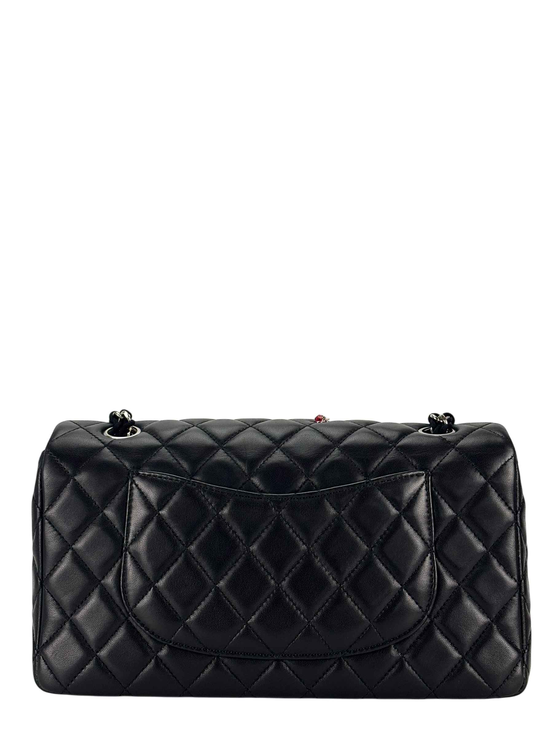 CHANEL - Quilted Embellished Mini Ladybug Rectangular Flap Shoulder Bag (CF25)  