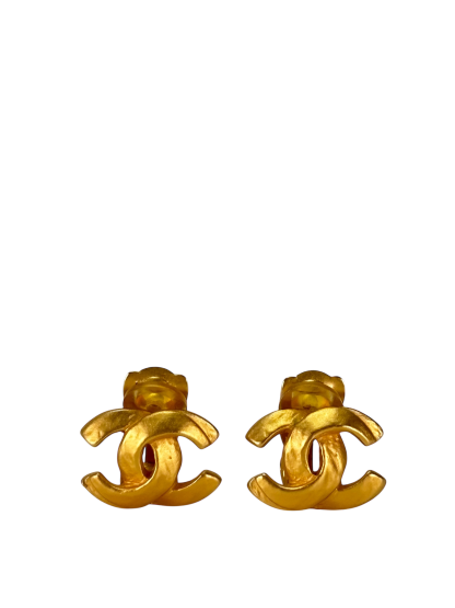 CHANEL - Gold Coco Mark Vintage Earrings