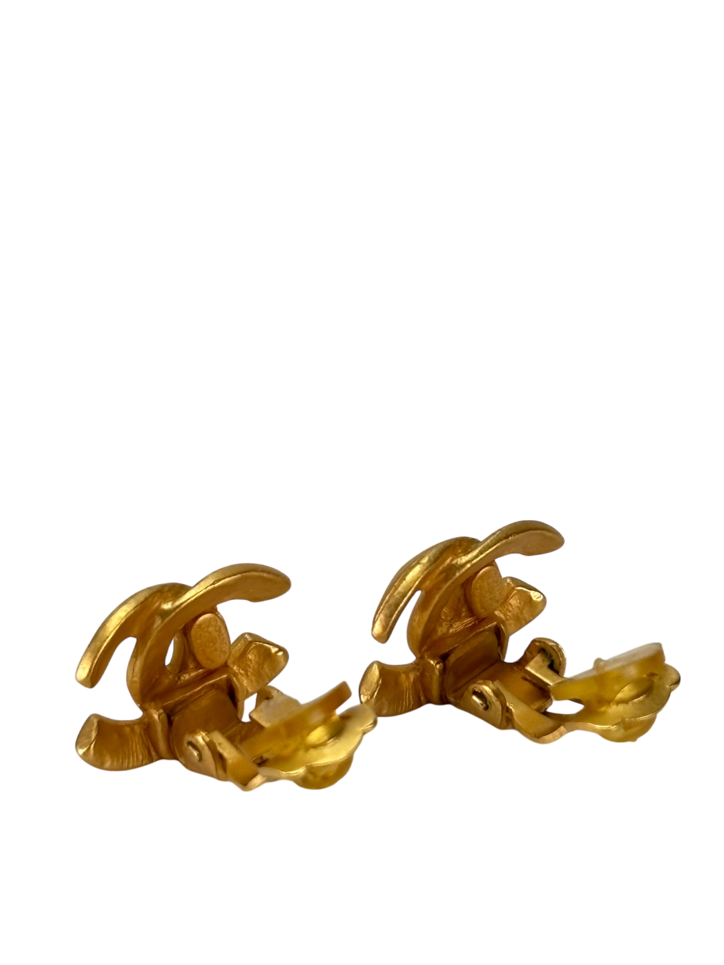 CHANEL - Gold Coco Mark Vintage Earrings