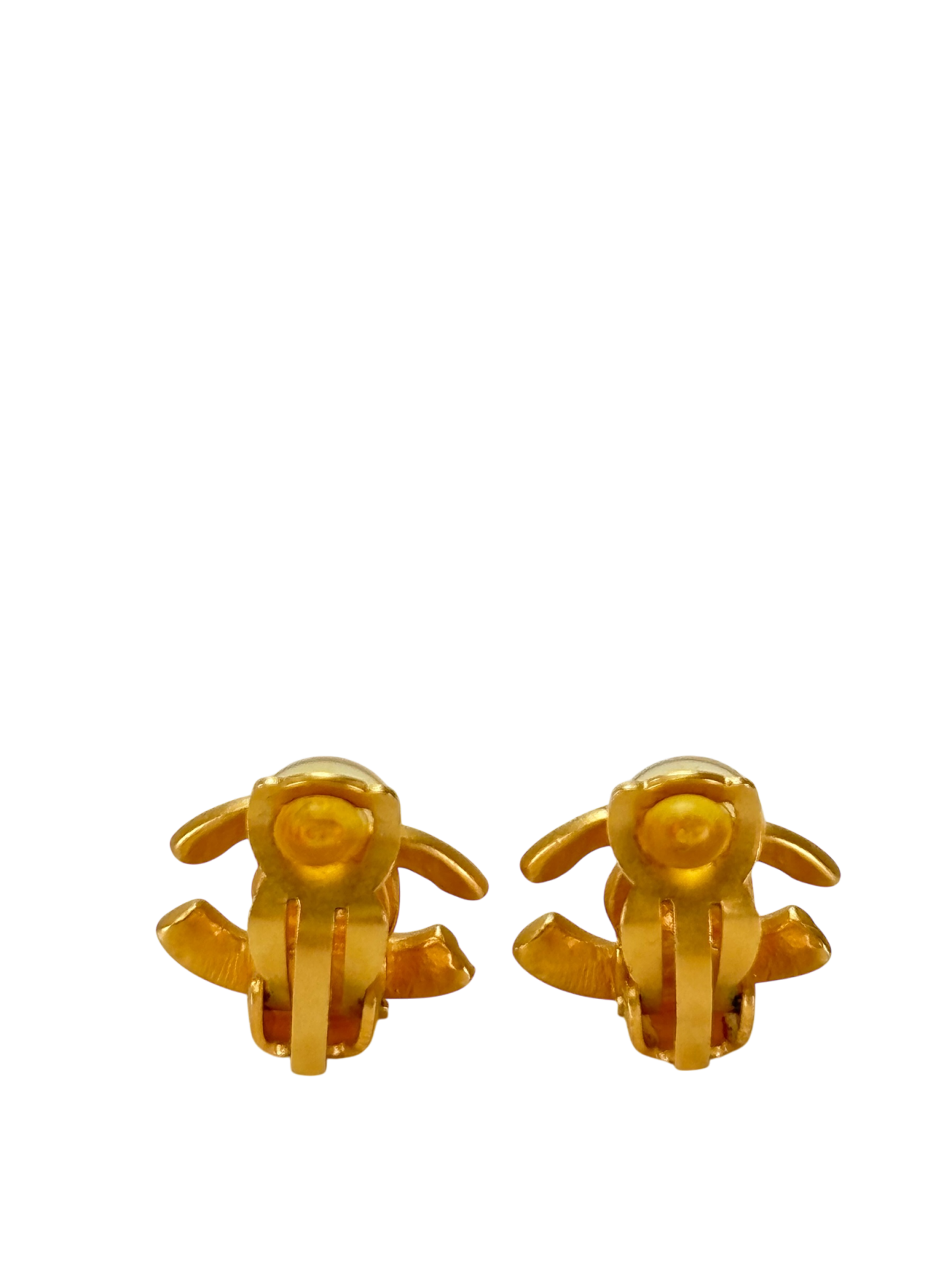 CHANEL - Gold Coco Mark Vintage Earrings