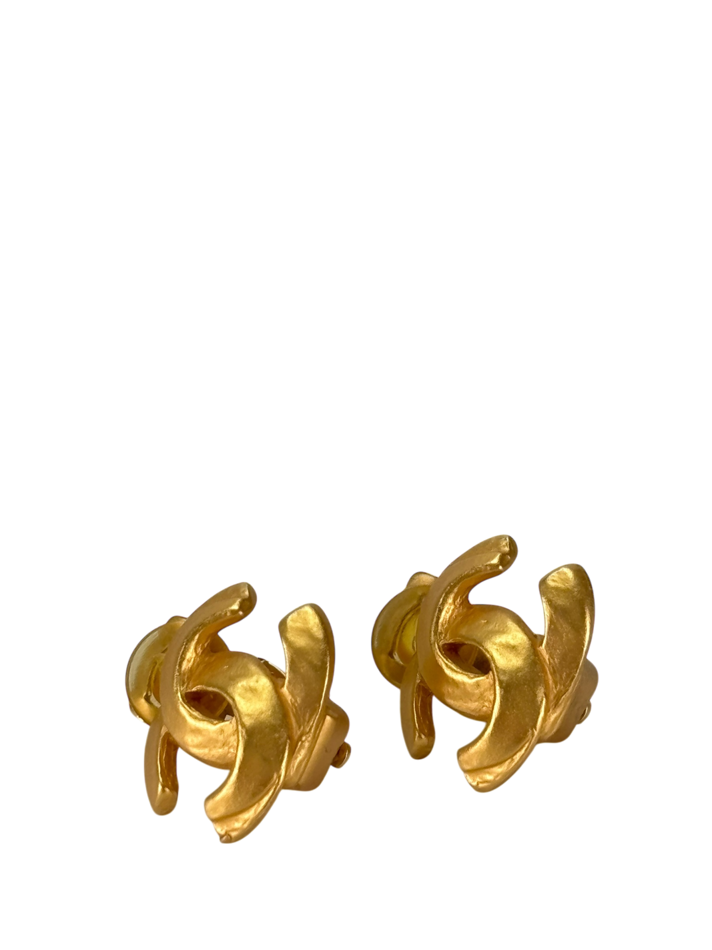 CHANEL - Gold Coco Mark Vintage Earrings