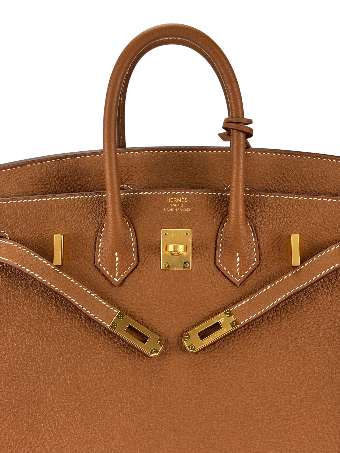 HERMES - Birkin 25 Togo Gold Palladium Hardware 