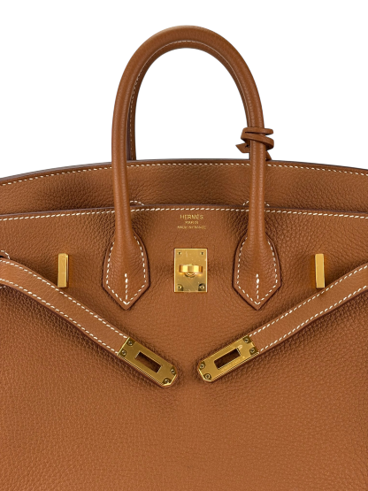 HERMES - Birkin 25 Togo Gold Palladium Hardware 