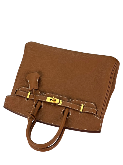 HERMES - Birkin 25 Togo Gold Palladium Hardware 