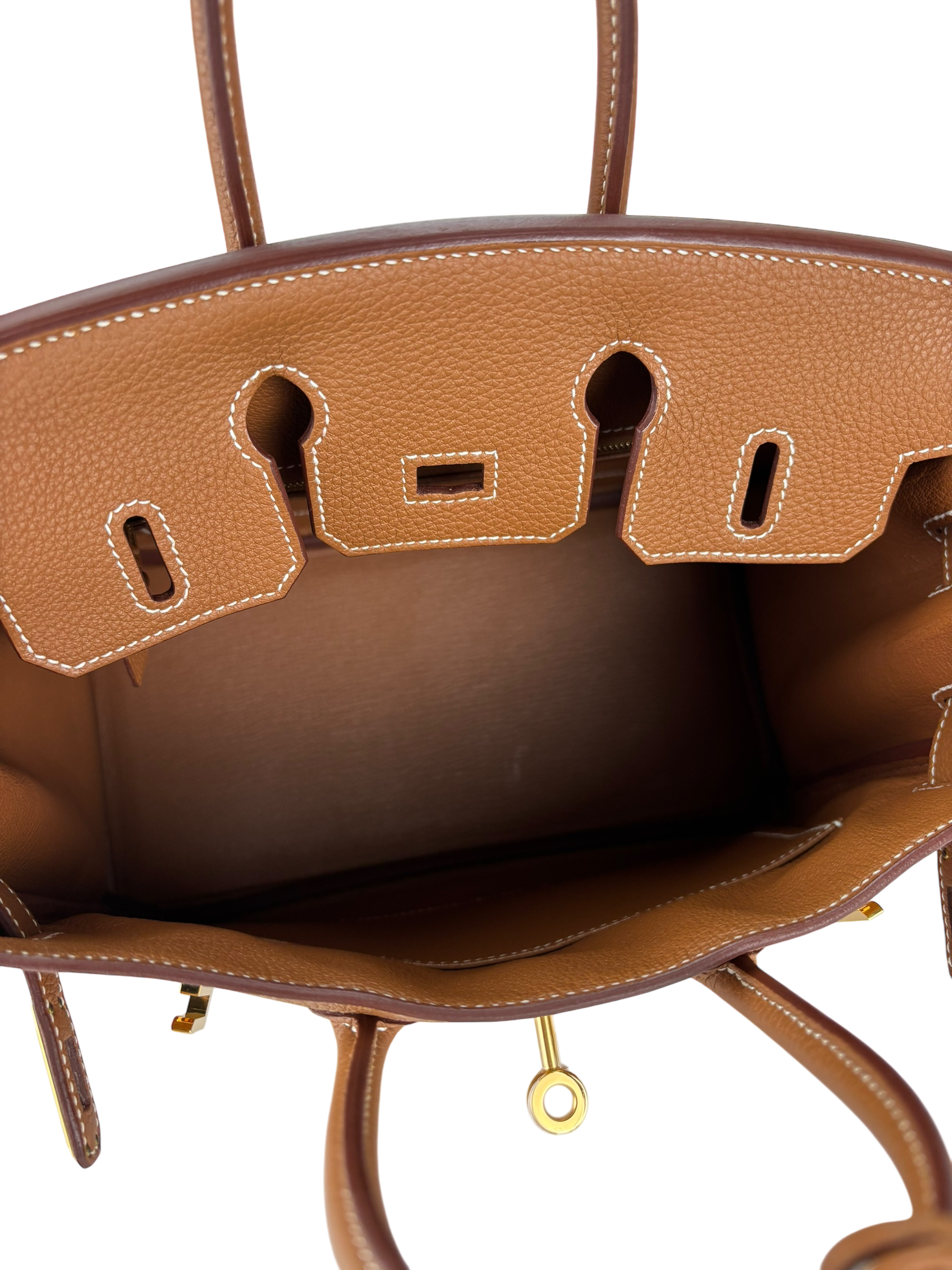 HERMES - Birkin 25 Togo Gold Palladium Hardware 