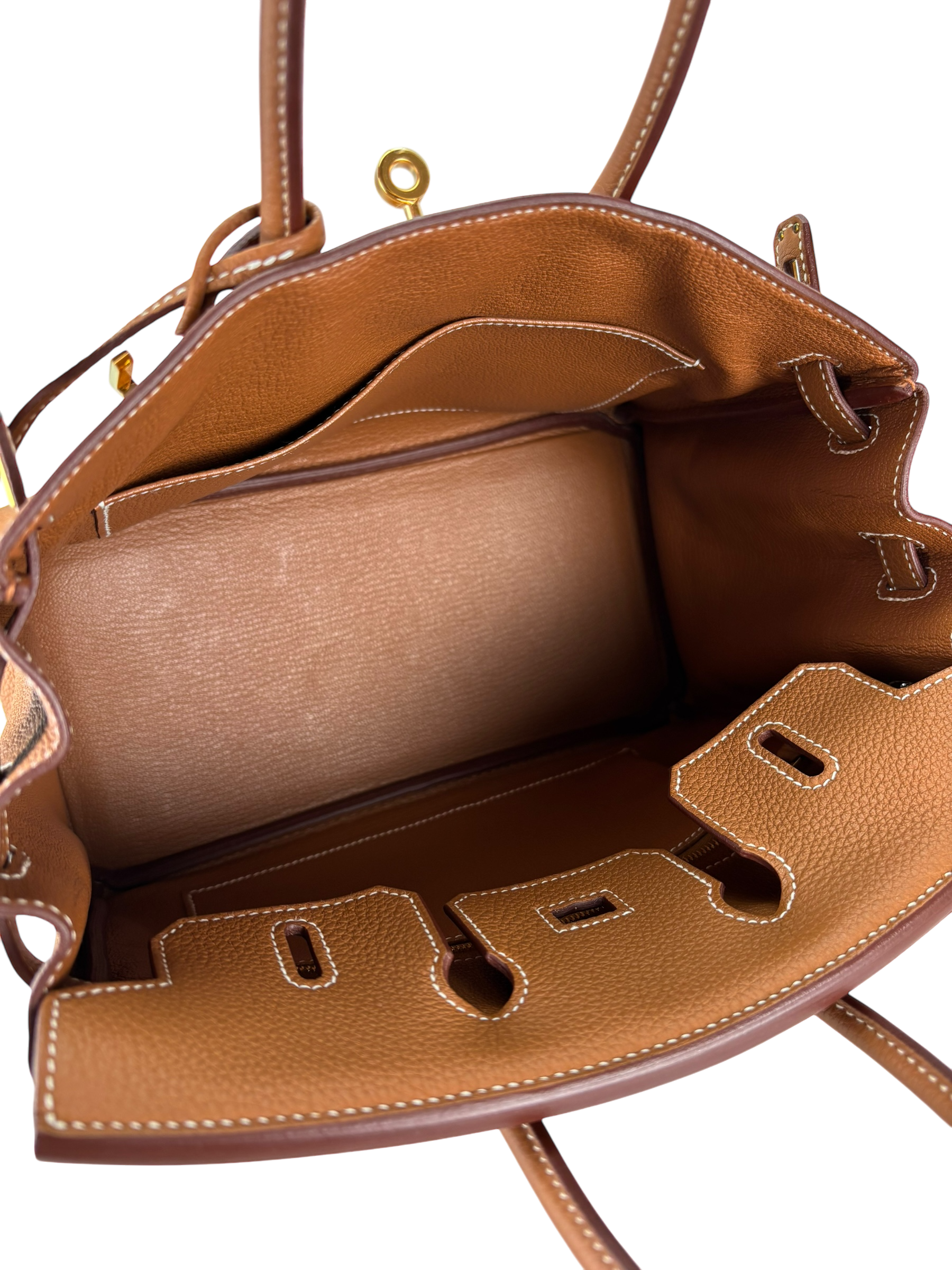 HERMES - Birkin 25 Togo Gold Palladium Hardware 