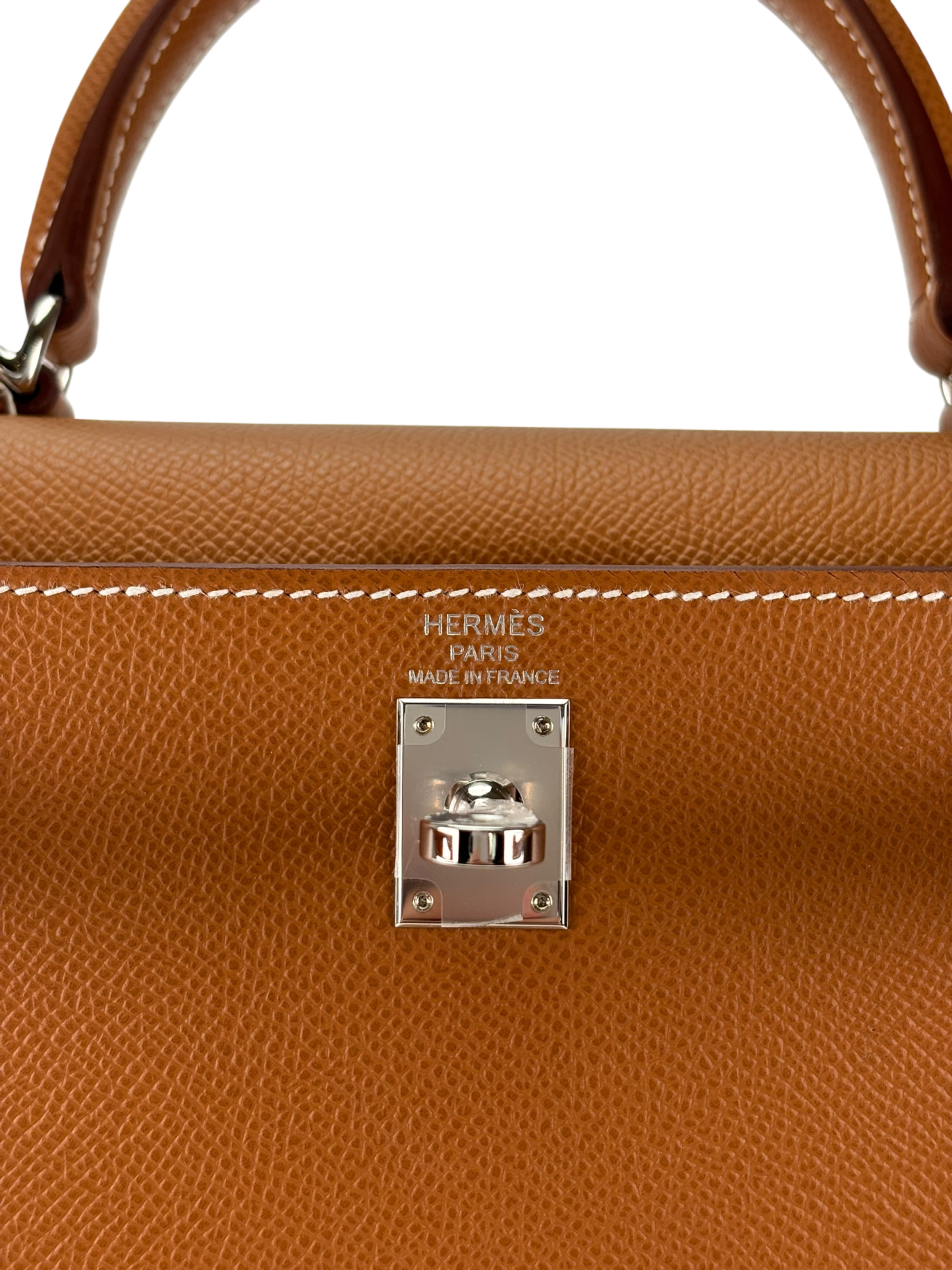 HERMES - Kelly 25 Gold Brown Epsom Palladium Hardware