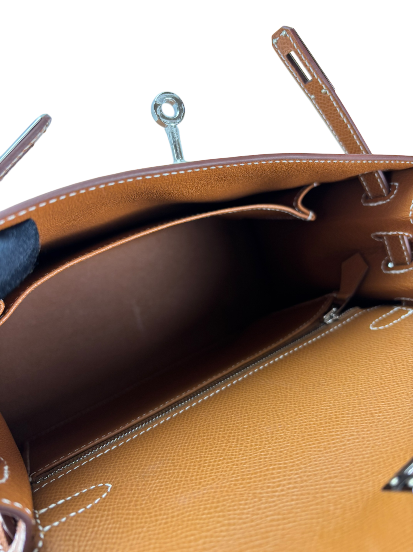 HERMES - Kelly 25 Gold Brown Epsom Palladium Hardware