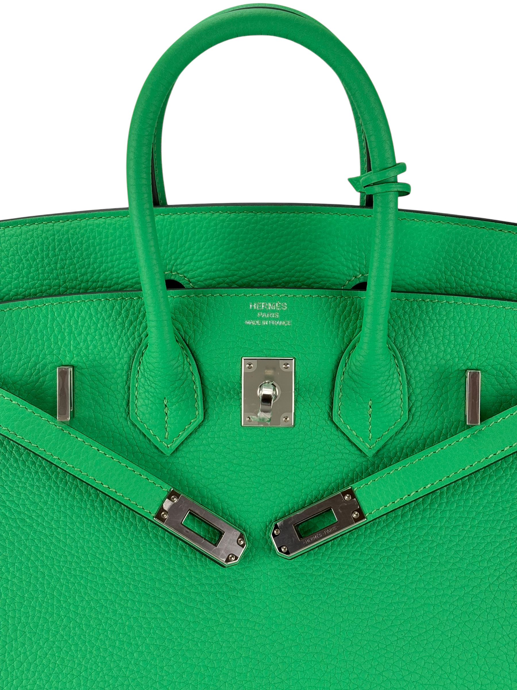 HERMES - Birkin 25 Togo Vert Comics Palladium Hardware