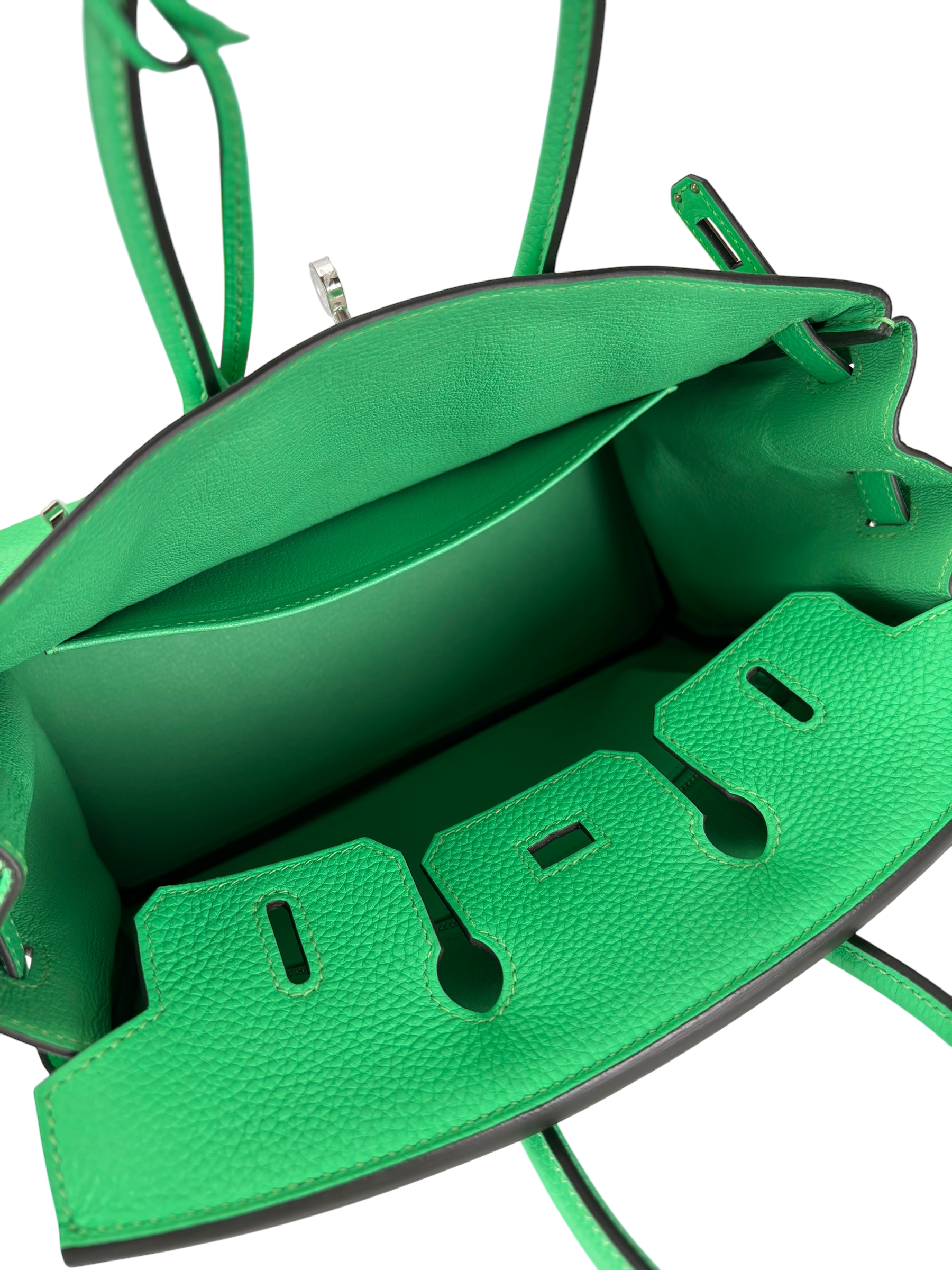 HERMES - Birkin 25 Togo Vert Comics Palladium Hardware