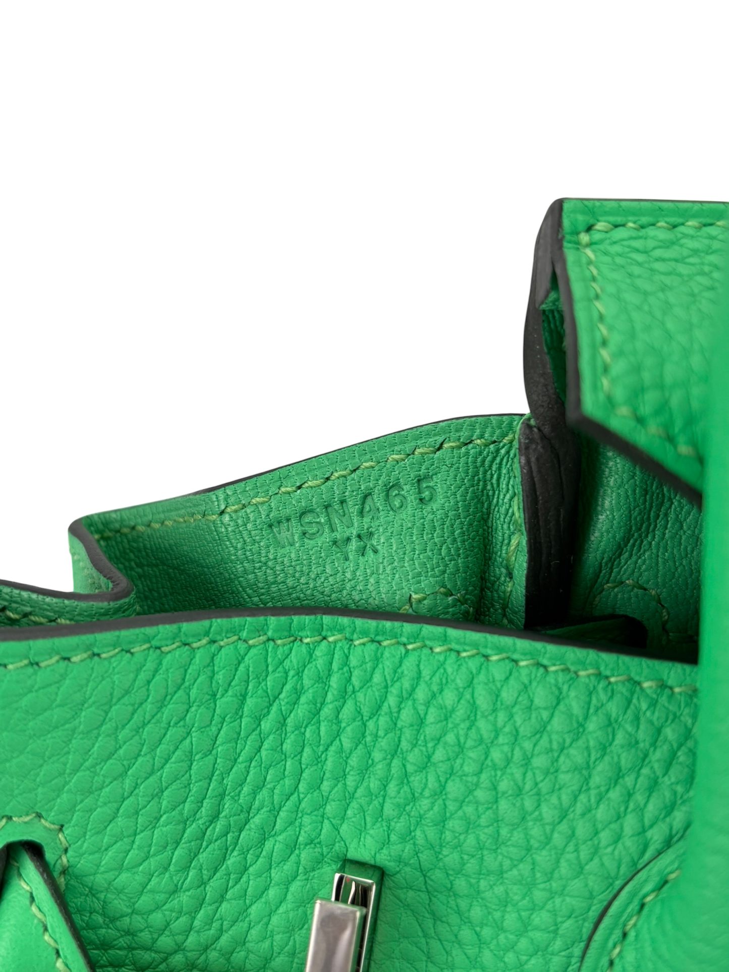 HERMES - Birkin 25 Togo Vert Comics Palladium Hardware