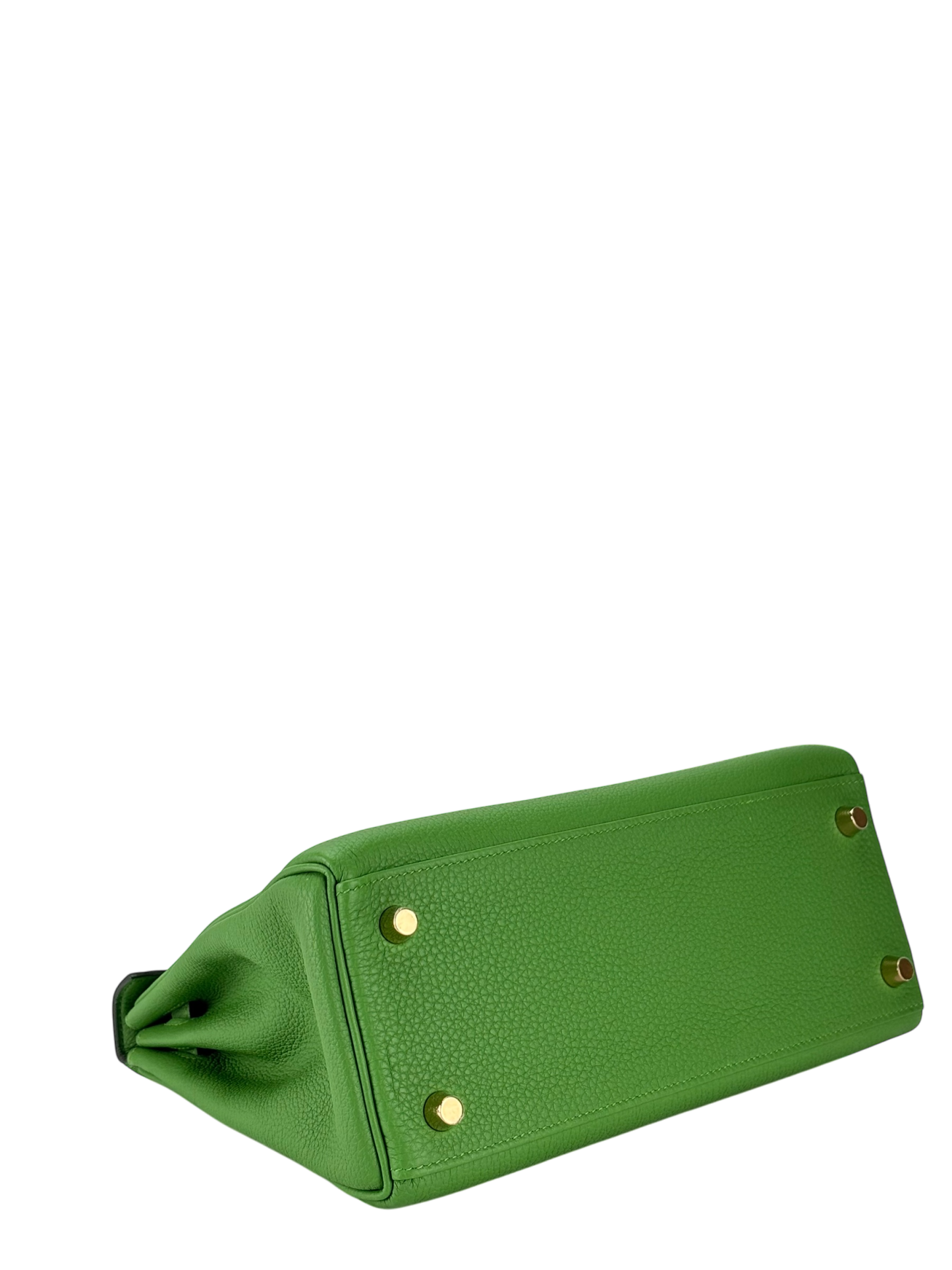 HERMES - Kelly 25 Togo Vert Yucca Gold Hardware