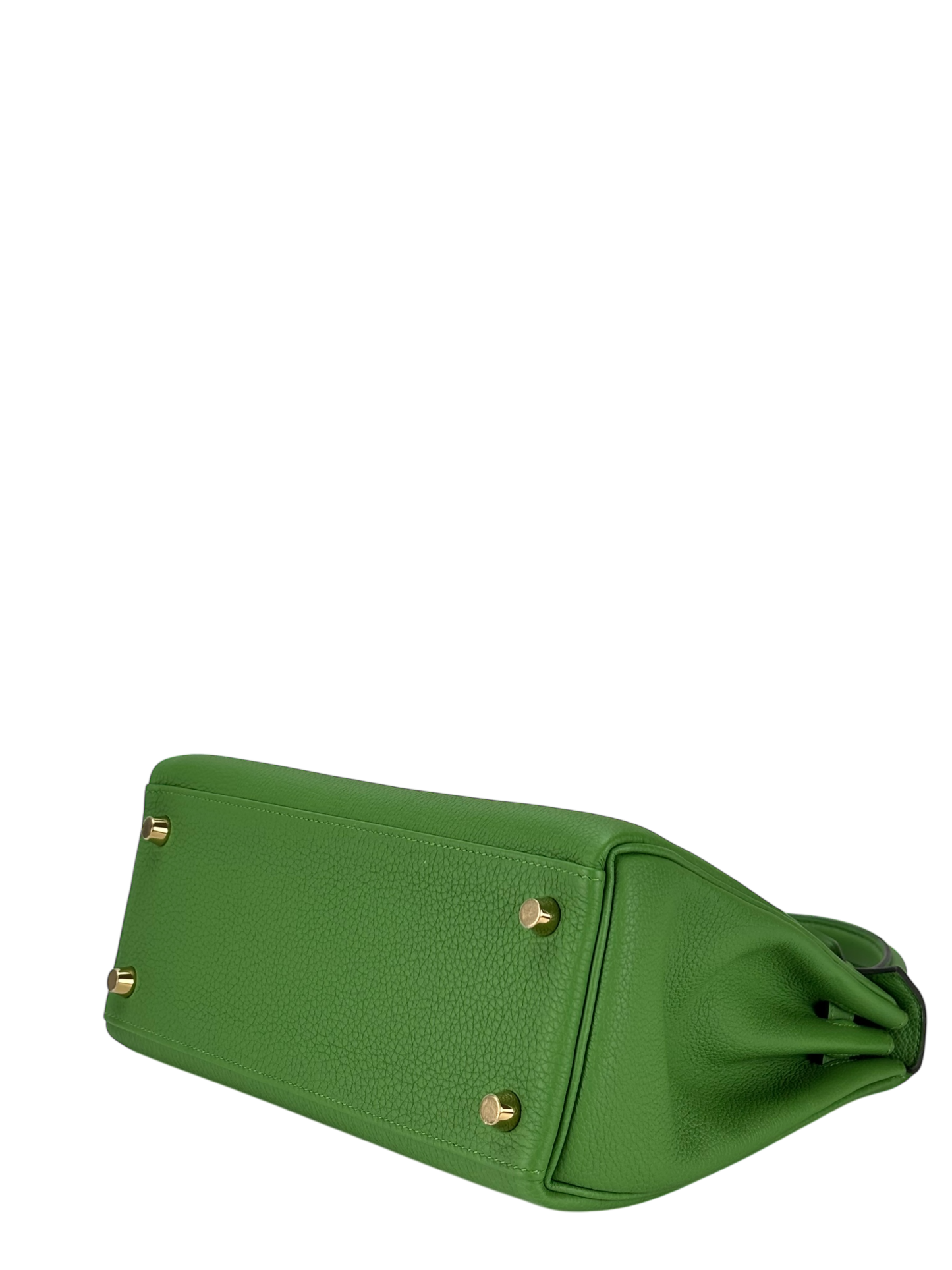HERMES - Kelly 25 Togo Vert Yucca Gold Hardware