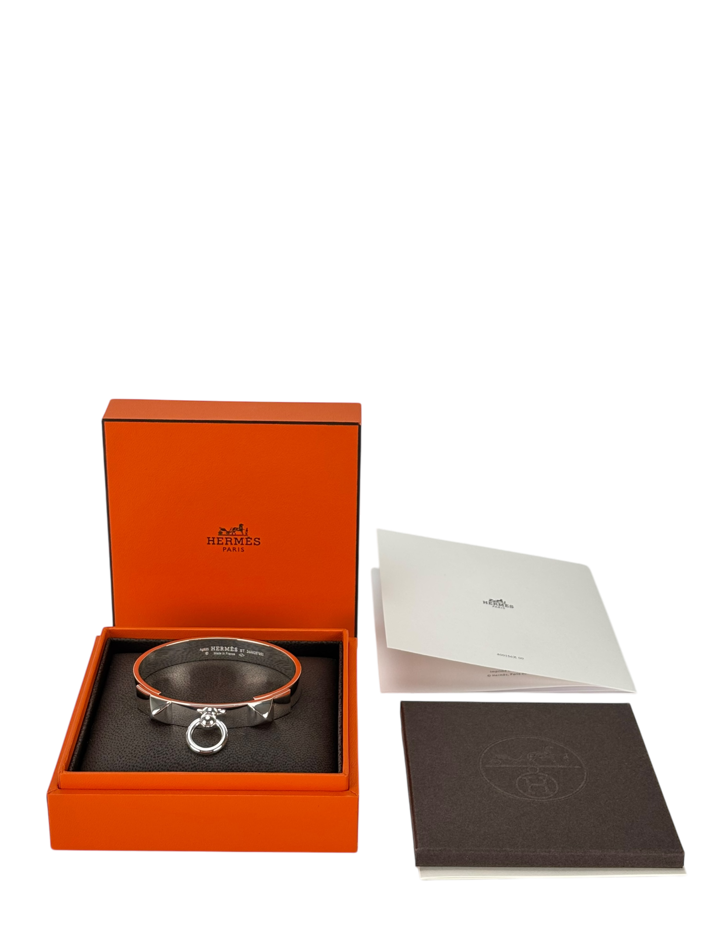 HERMES - Sterling Silver Collier De Chien Bracelet 