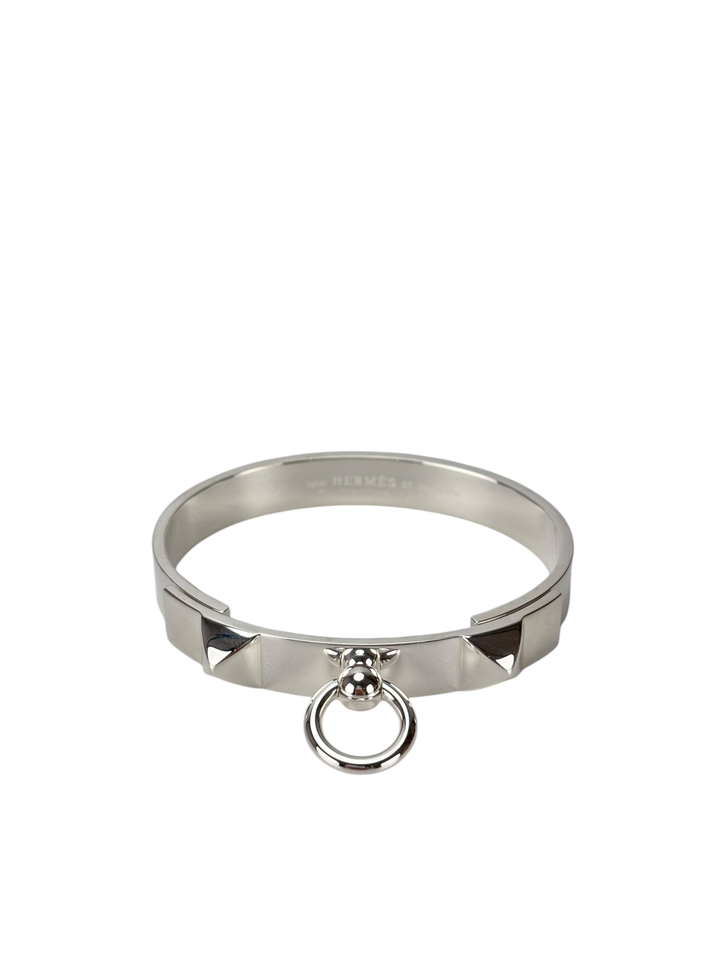HERMES - Sterling Silver Collier De Chien Bracelet 