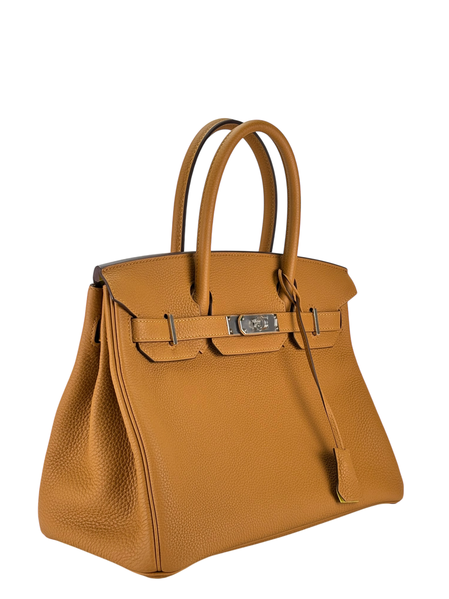 HERMES - Birkin 30 Togo Caramel Leather Silver Hardware