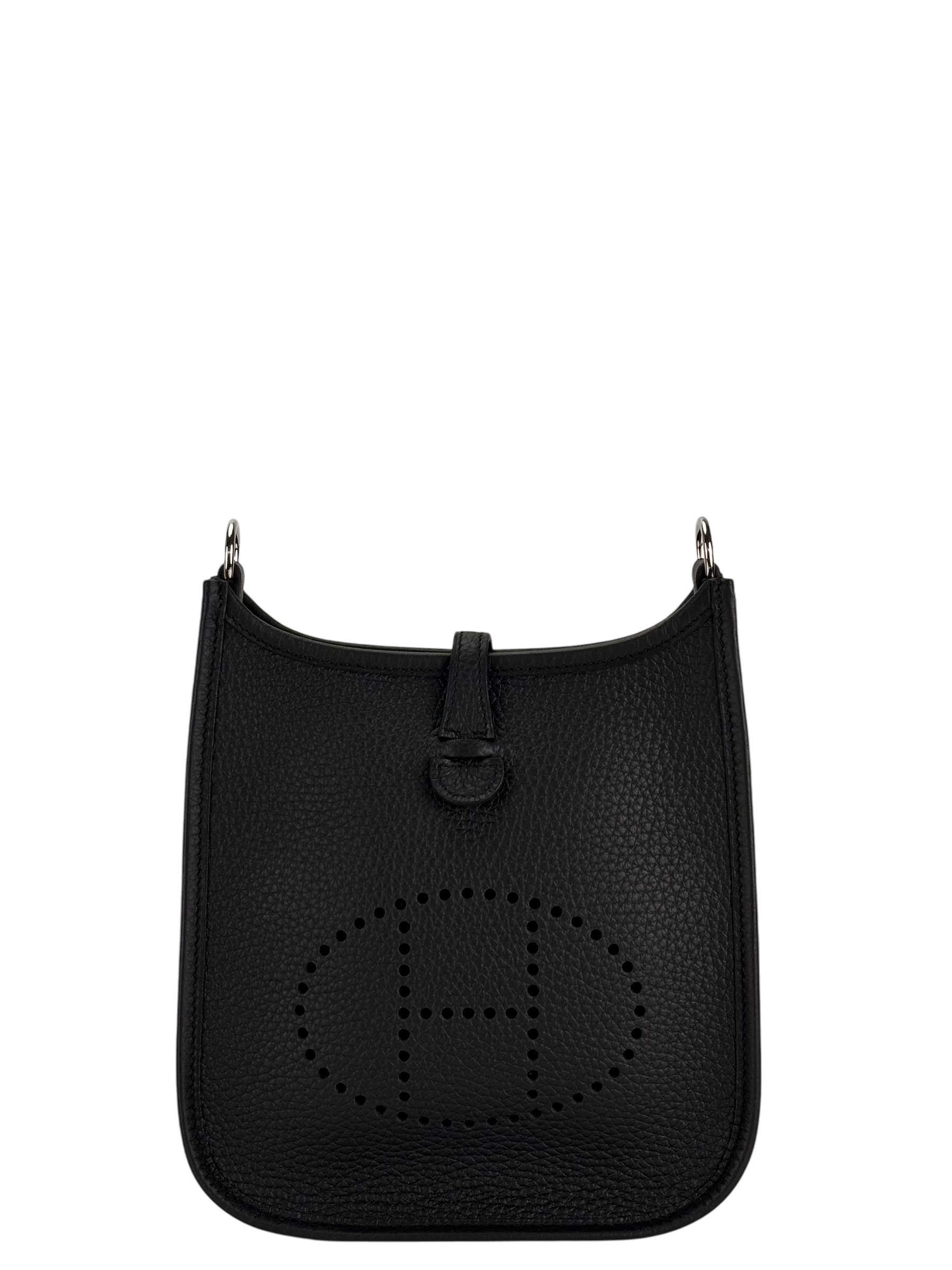 HERMES - Evelyne TPM Evelyne 16 Taurillon Clemence Black Palladium Hardware