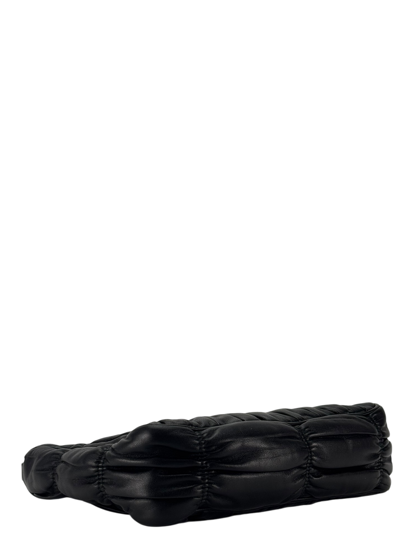 PRADA - Black Leather Re-Edition 2005 Nappa Gaufré Crossbody Bag