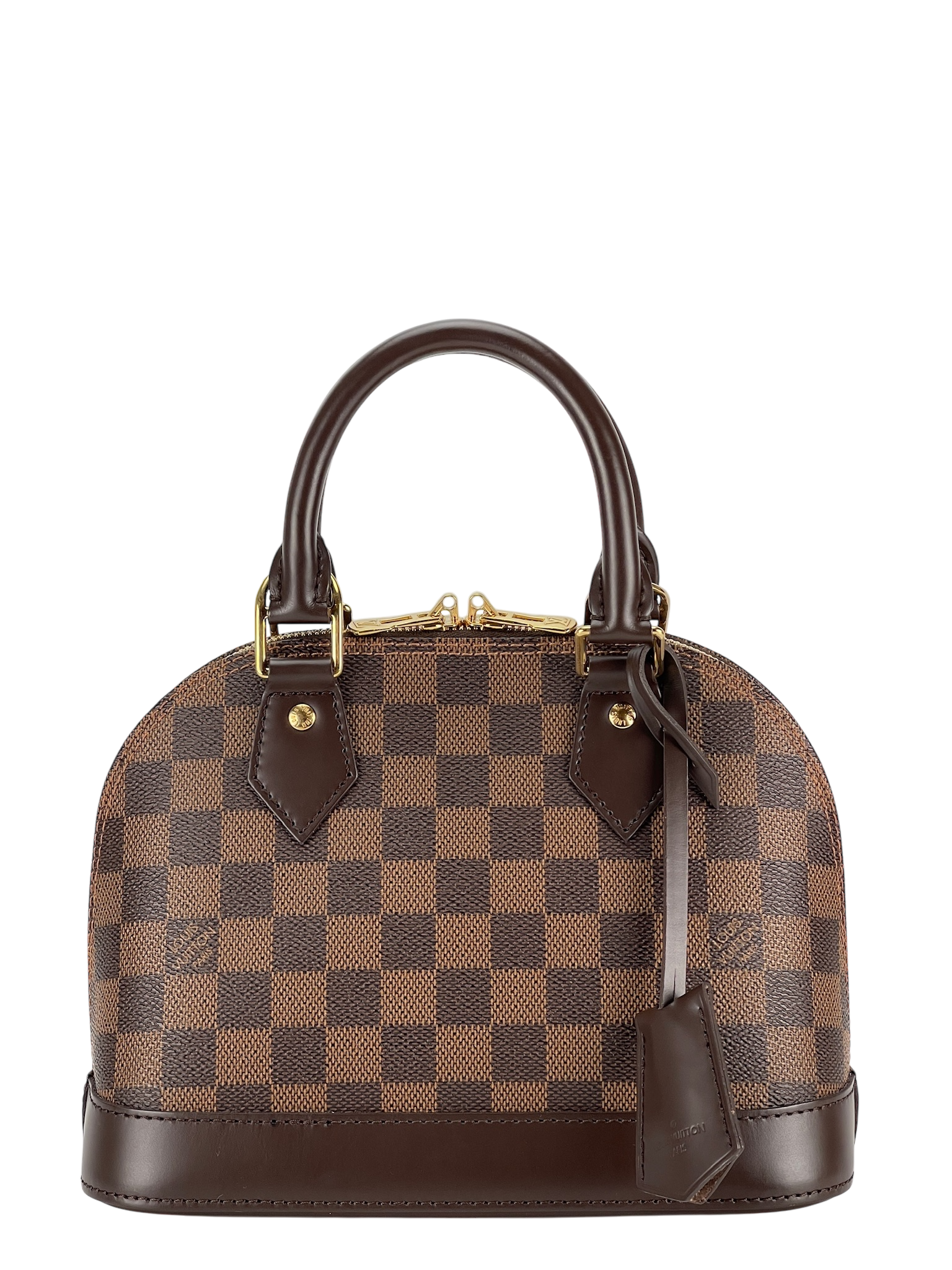 LOUIS VUITTON - Damier Ebene Alma BB Handbag 
