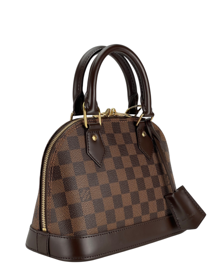 LOUIS VUITTON - Damier Ebene Alma BB Handbag 