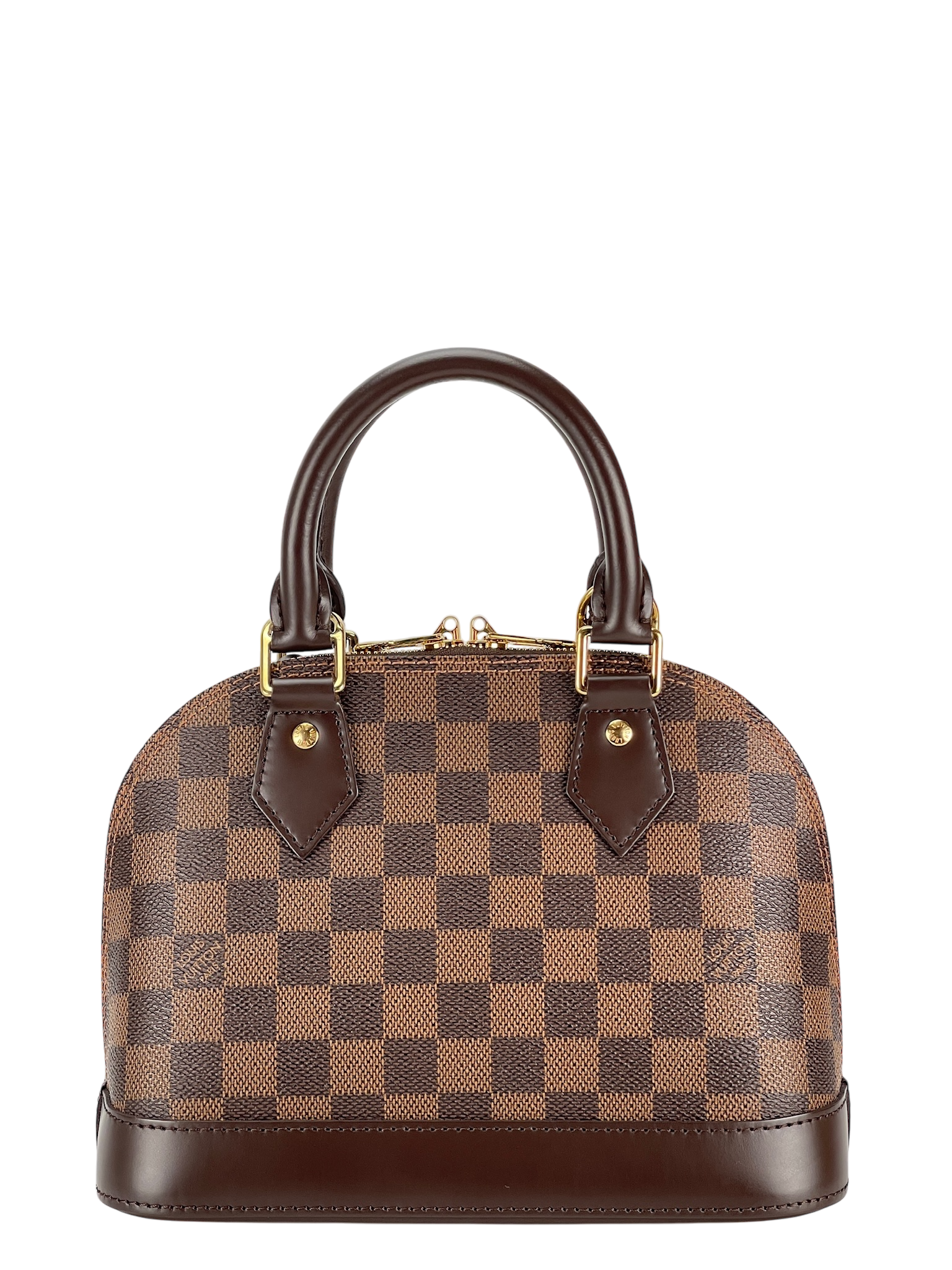 LOUIS VUITTON - Damier Ebene Alma BB Handbag 