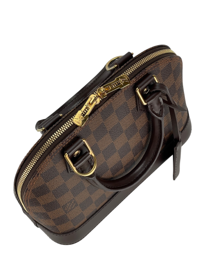 LOUIS VUITTON - Damier Ebene Alma BB Handbag 