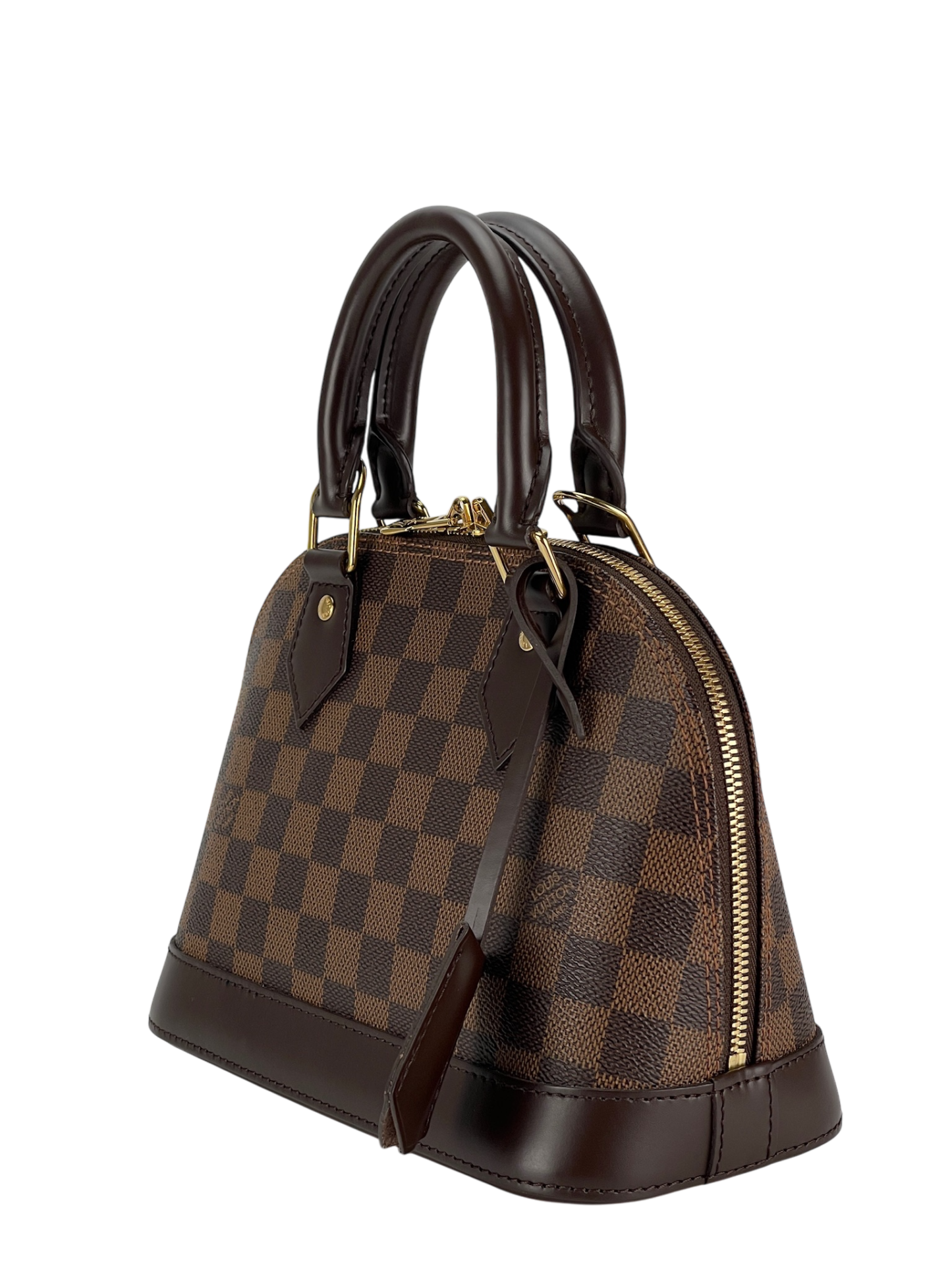 LOUIS VUITTON - Damier Ebene Alma BB Handbag 