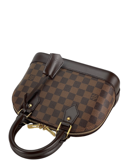 LOUIS VUITTON - Damier Ebene Alma BB Handbag 