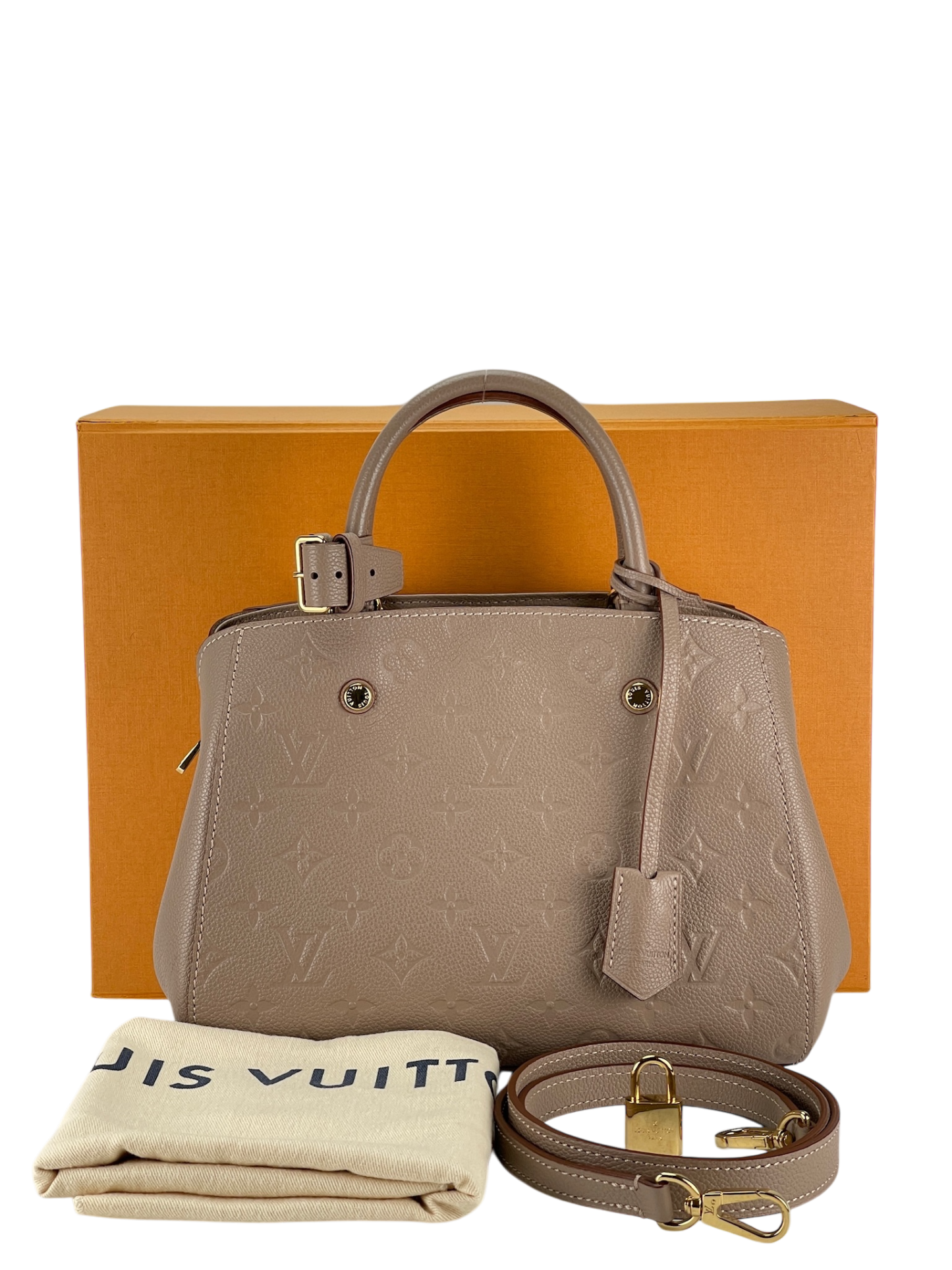 LOUIS VUITTON - Montaigne BB Anplant 2way Shoulder Bag Taupe
