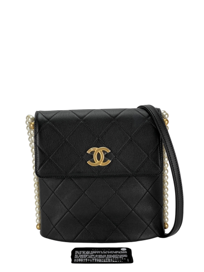 CHANEL - Matelasse Pearl Chain Shoulder Bag