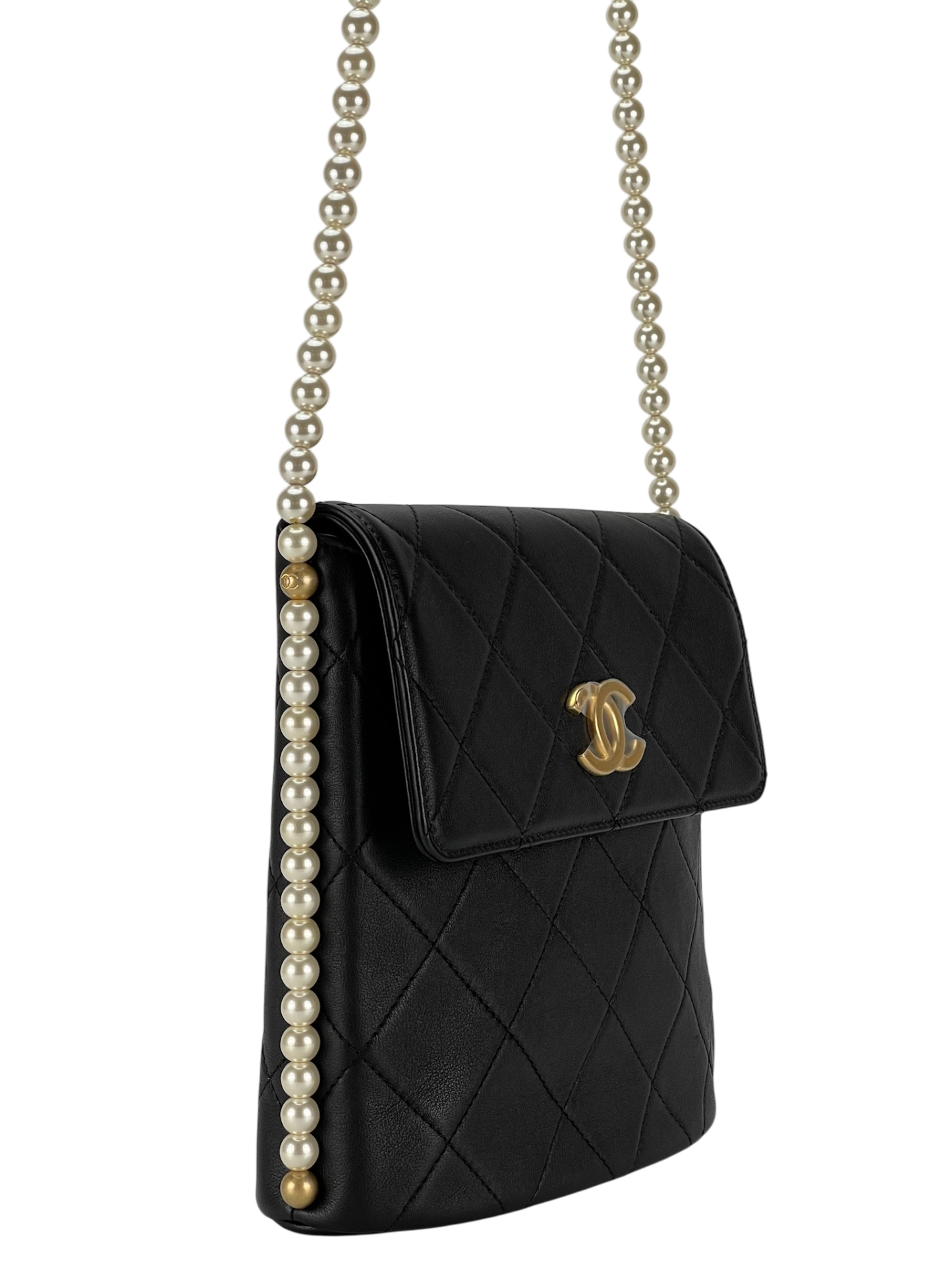 CHANEL - Matelasse Pearl Chain Shoulder Bag