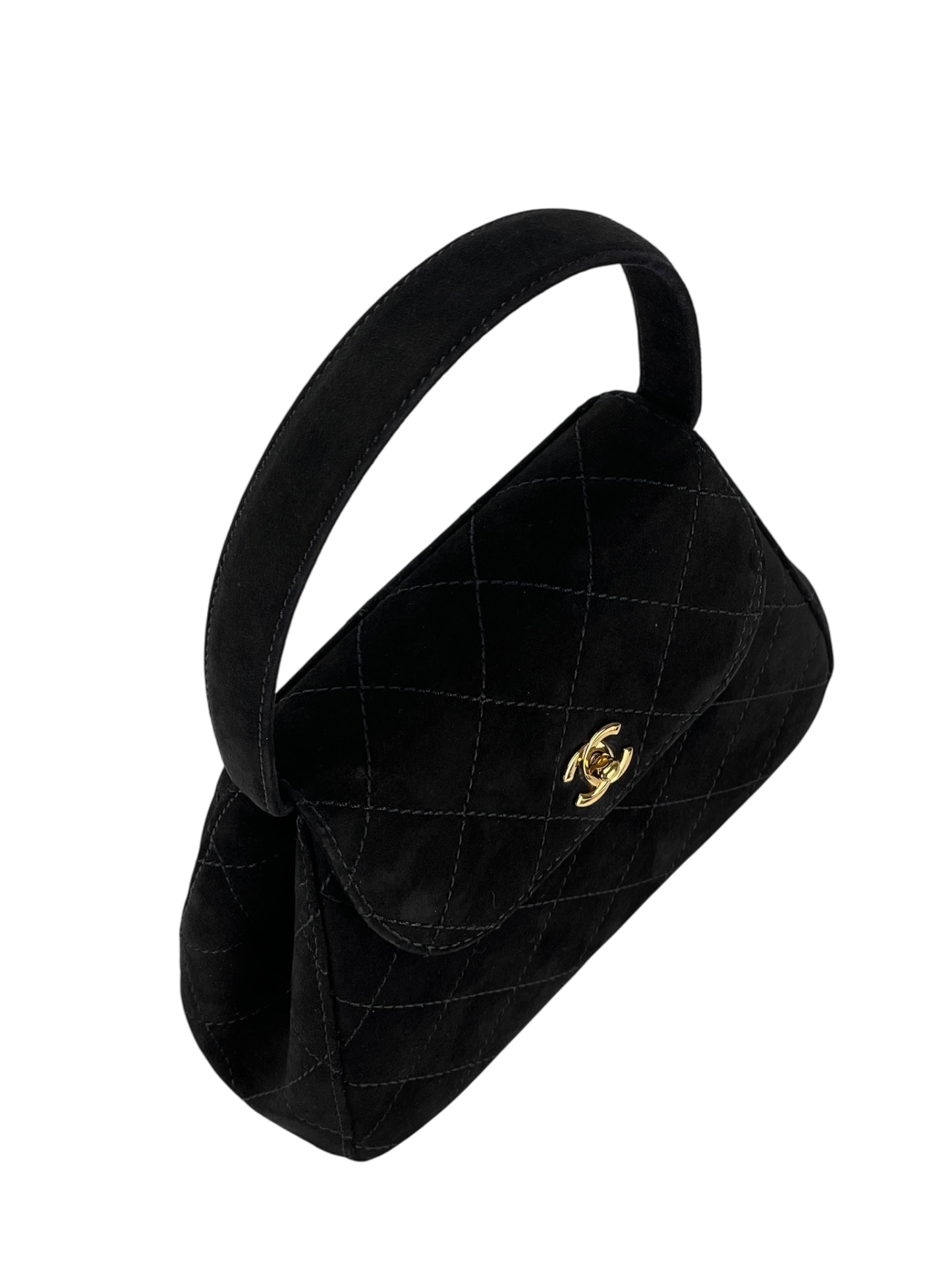 CHANEL - CC Vintage Velvet Mini Top Handle Bag