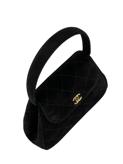 CHANEL - CC Vintage Velvet Mini Top Handle Bag