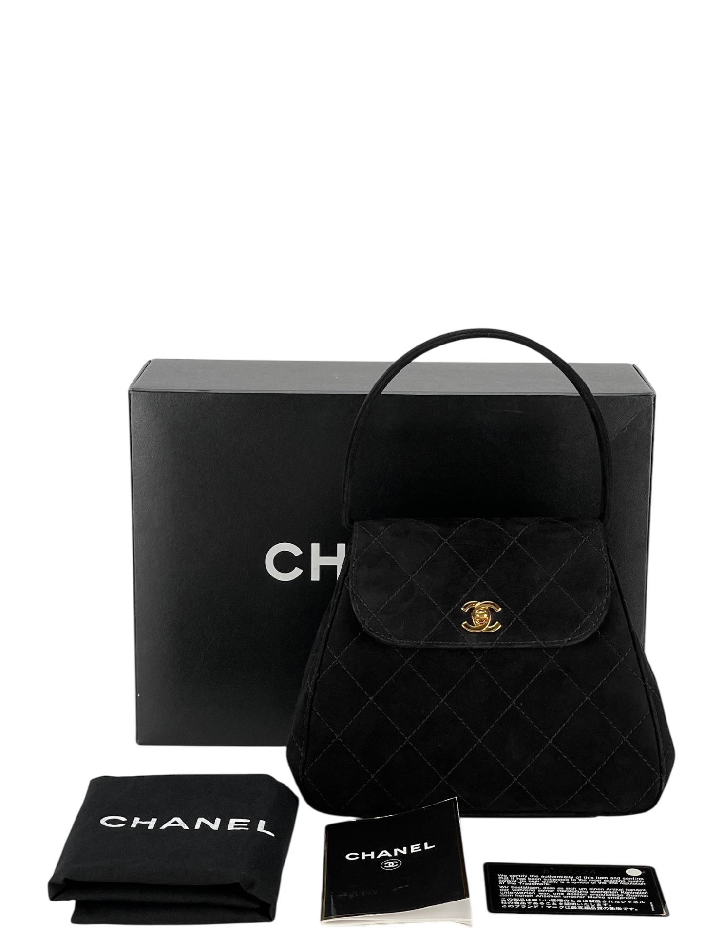CHANEL - CC Vintage Velvet Mini Top Handle Bag