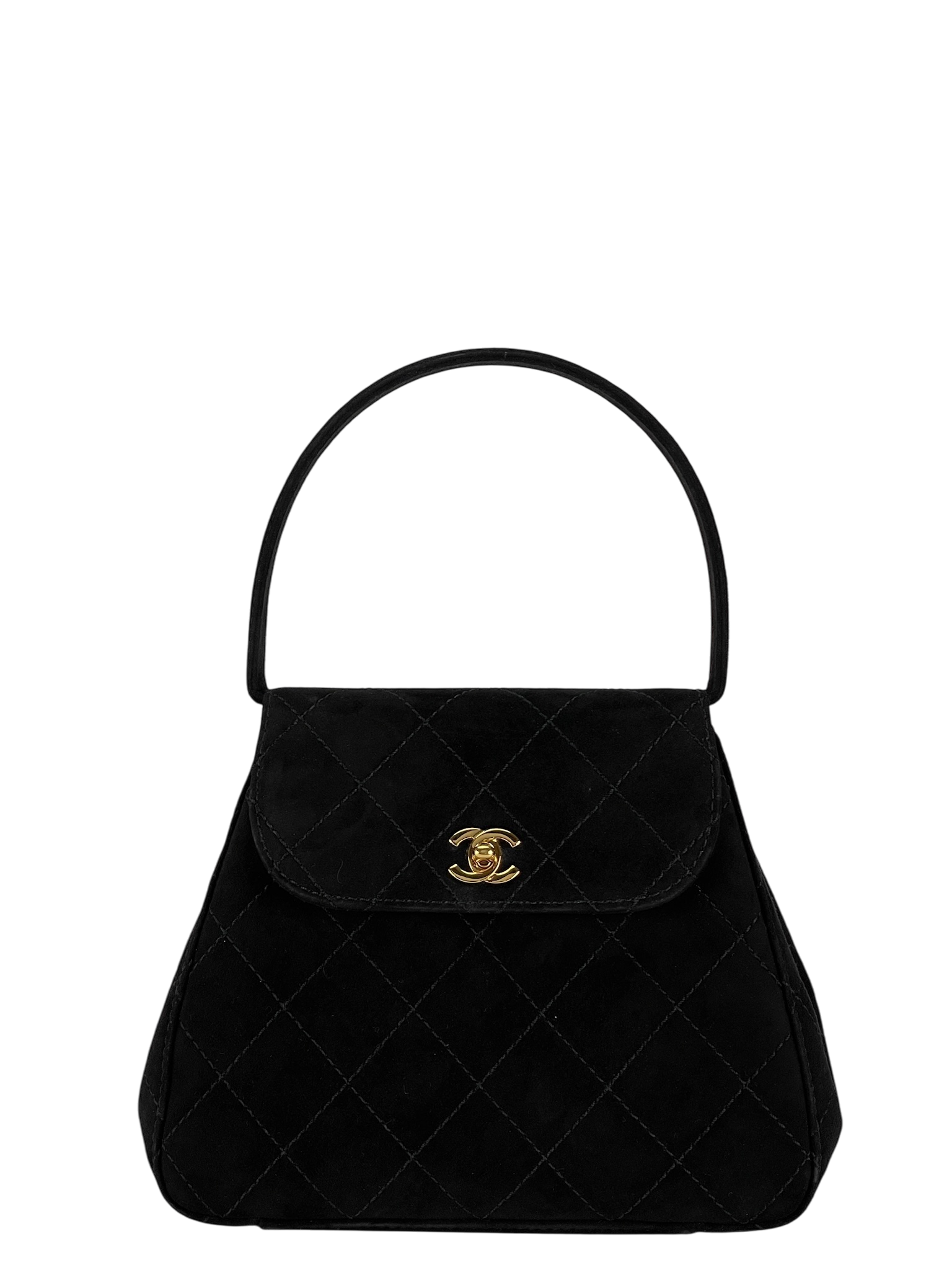 CHANEL - CC Vintage Velvet Mini Top Handle Bag