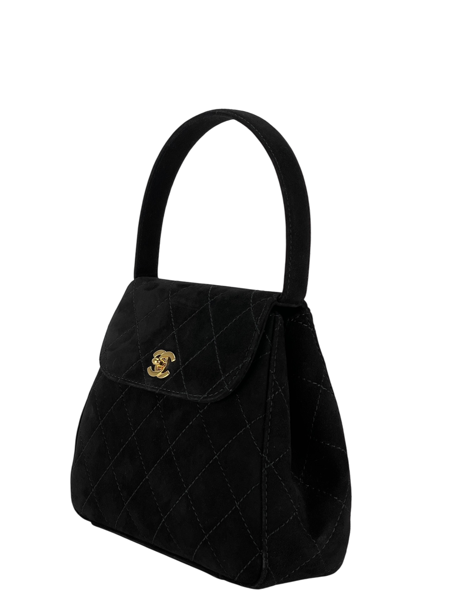CHANEL - CC Vintage Velvet Mini Top Handle Bag