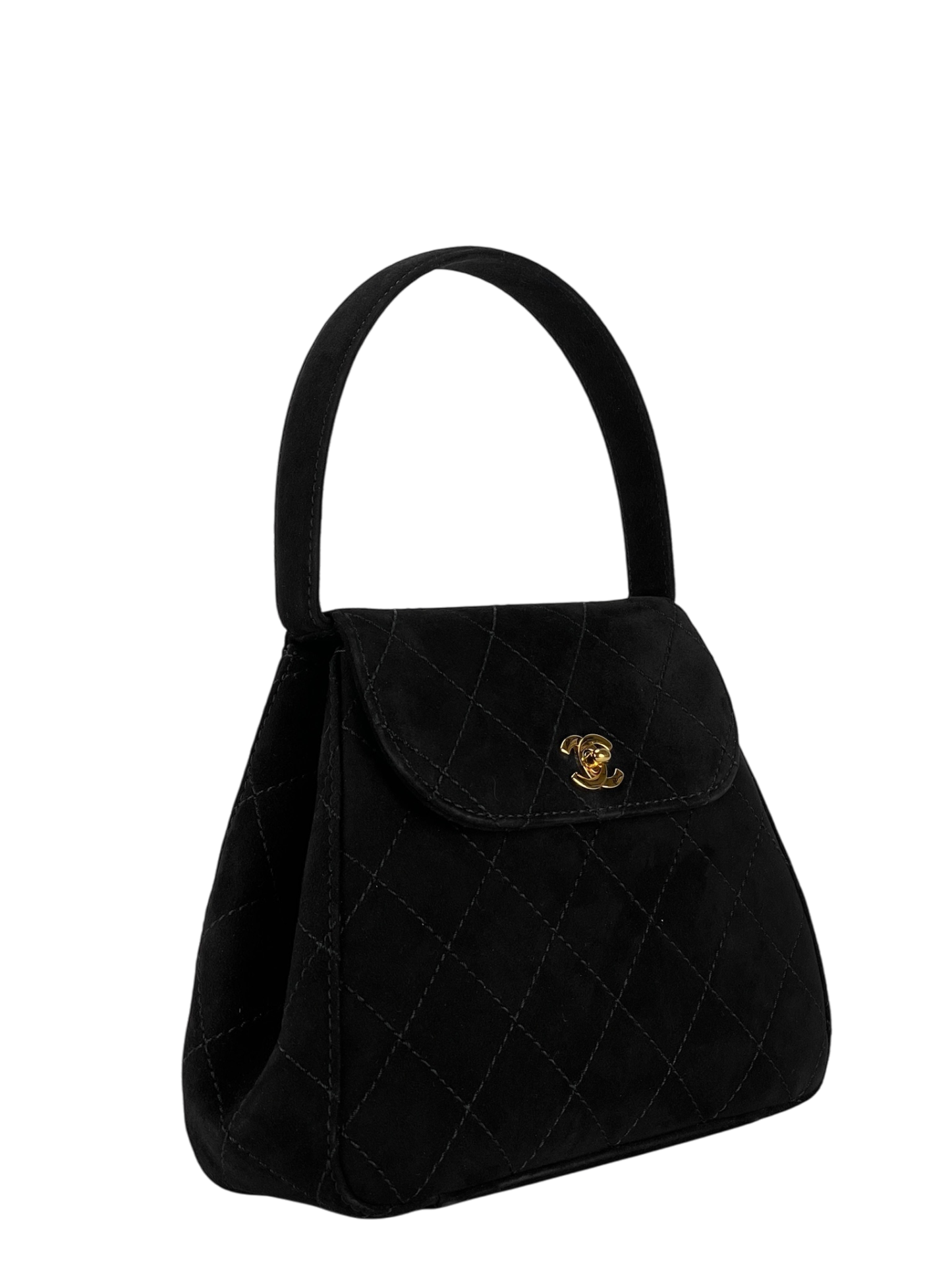 CHANEL - CC Vintage Velvet Mini Top Handle Bag
