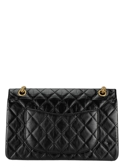 CHANEL - 2.55 Reissue 225 Flap Black Calfskin Gold Hardware