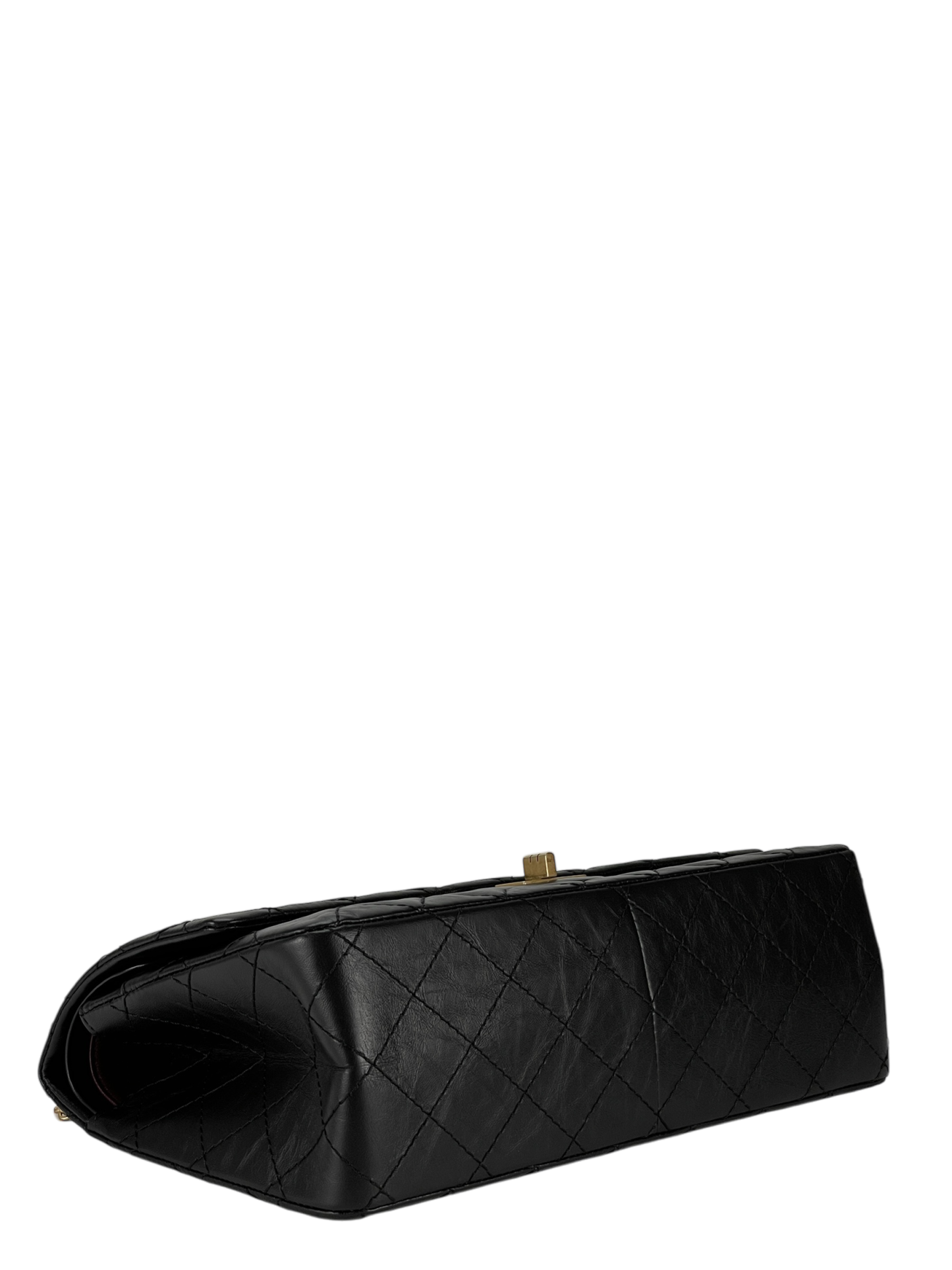 CHANEL - 2.55 Reissue 225 Flap Black Calfskin Gold Hardware
