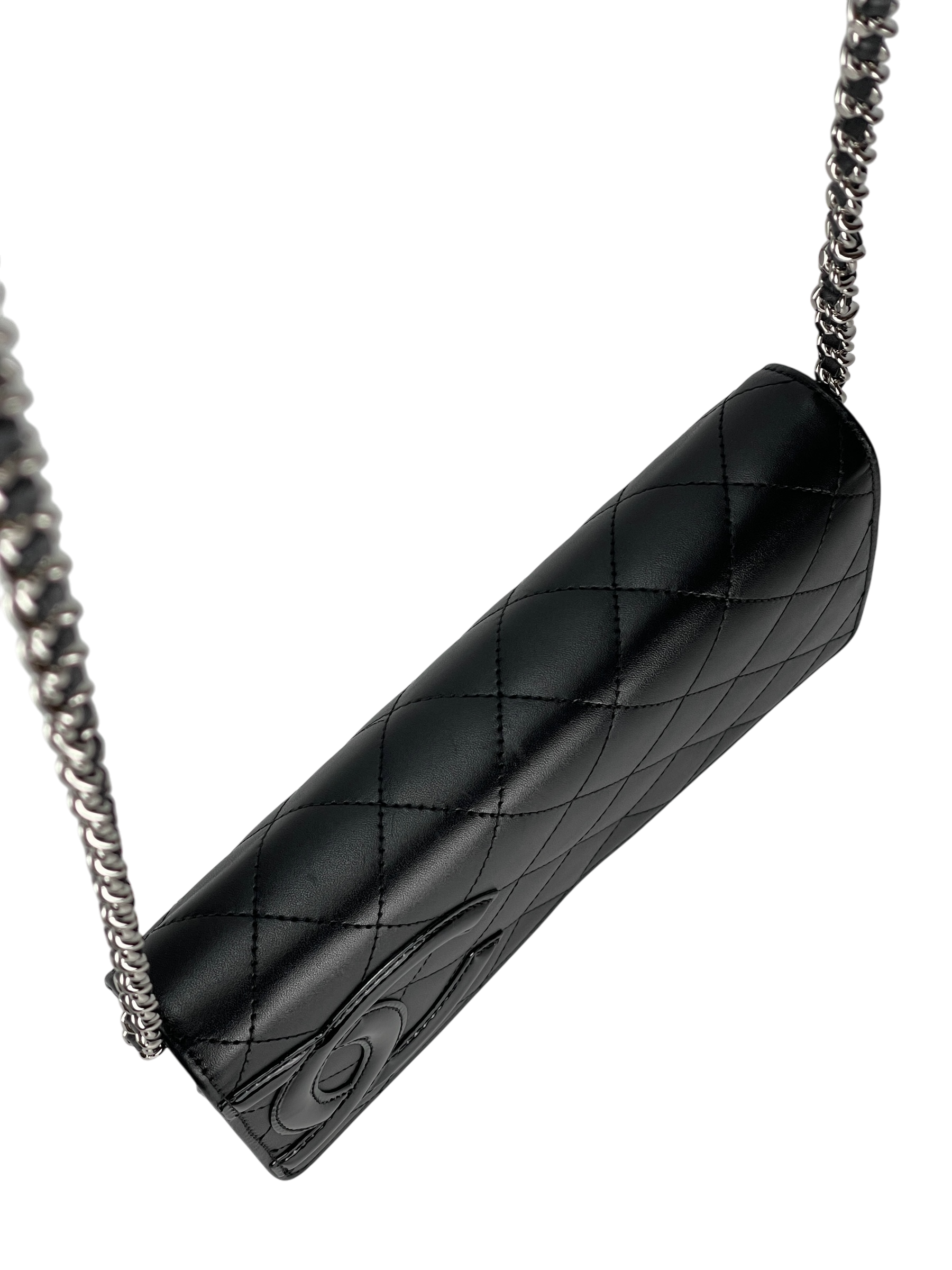 CHANEL - Black Calfskin Cambon Wallet On Chain (WOC)