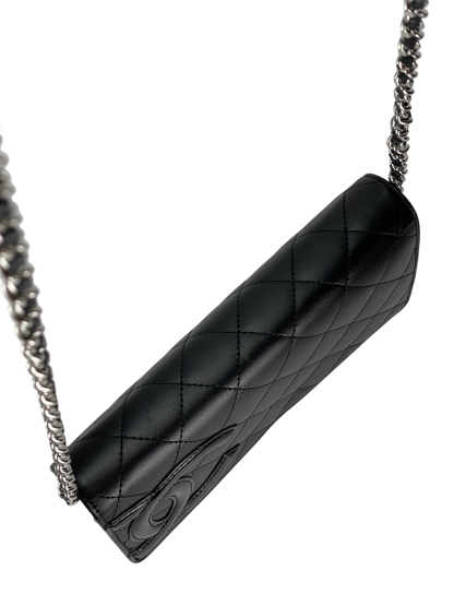 CHANEL - Black Calfskin Cambon Wallet On Chain (WOC)