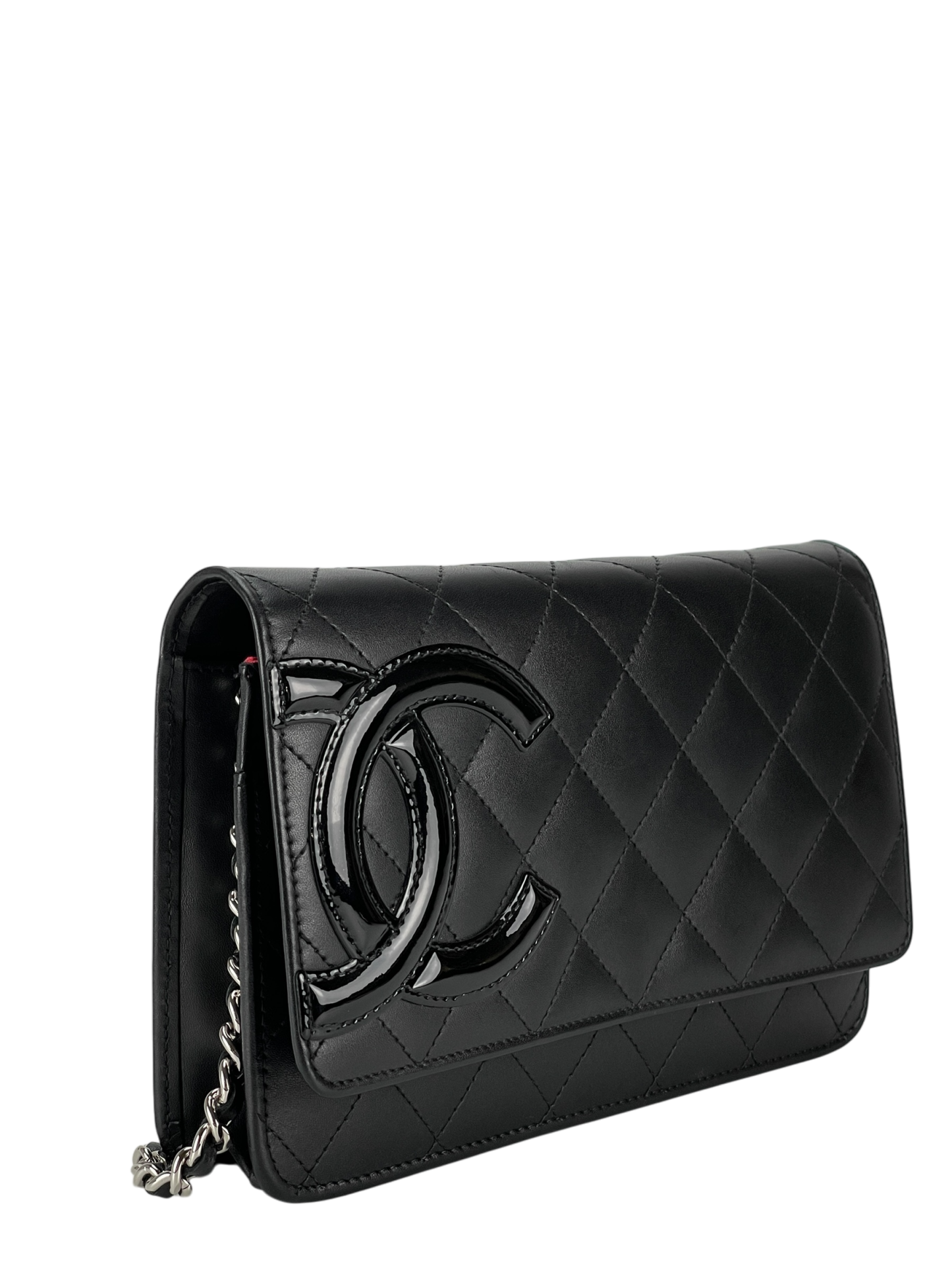 CHANEL - Black Calfskin Cambon Wallet On Chain (WOC)
