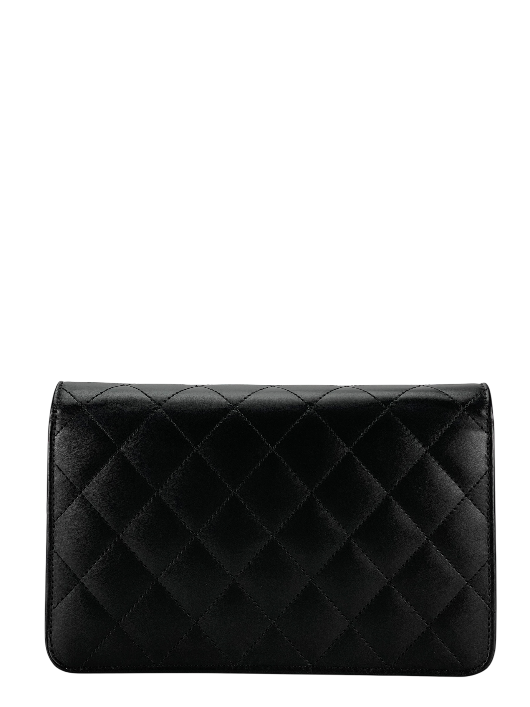 CHANEL - Black Calfskin Cambon Wallet On Chain (WOC)
