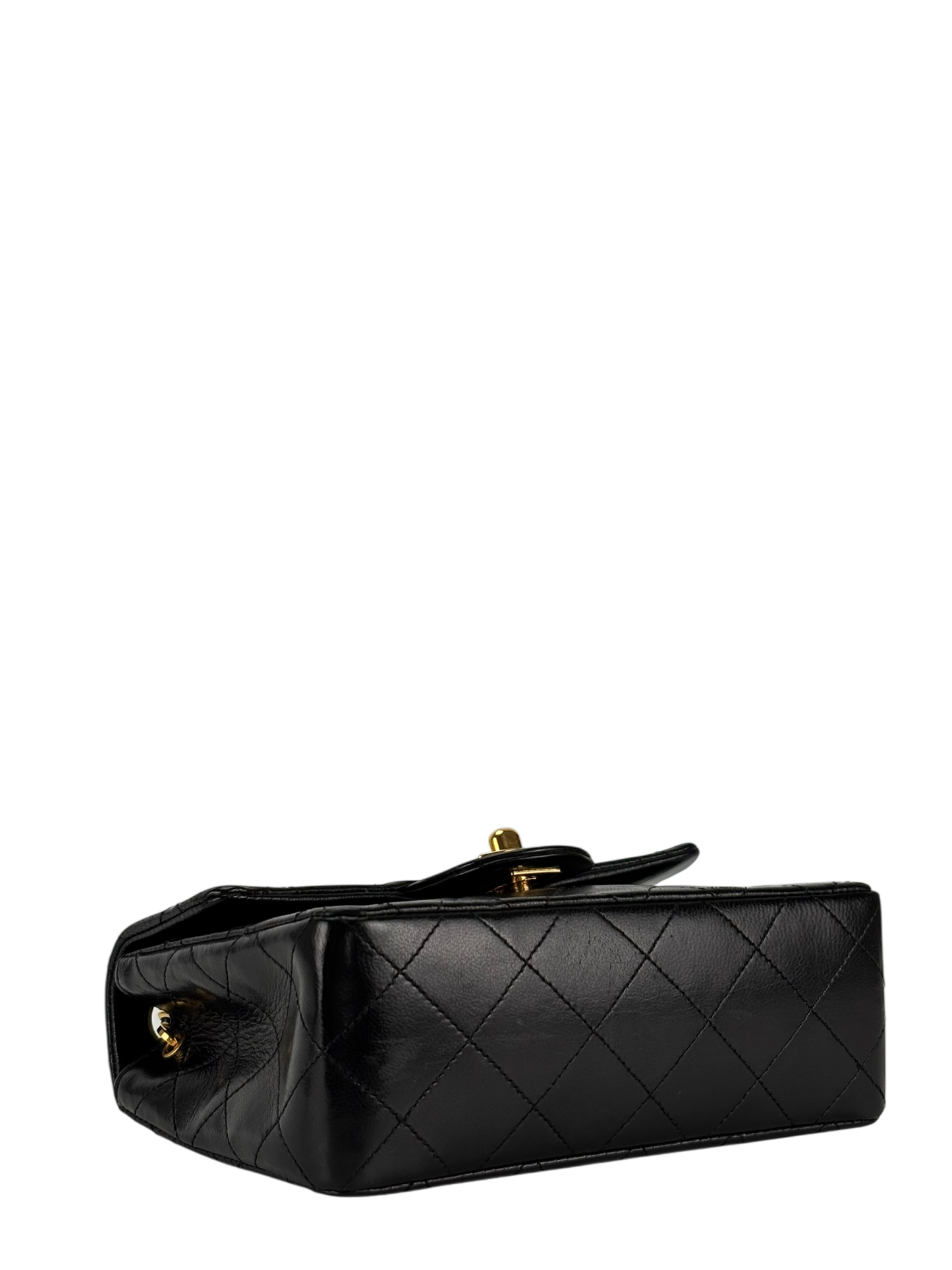 CHANEL - Black Lambskin Square 17 Shoulder Bag