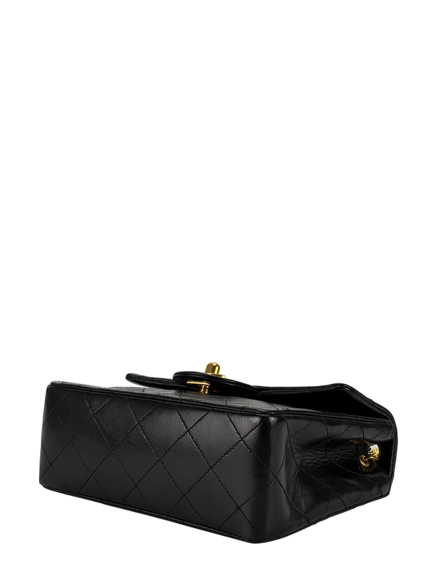 CHANEL - Black Lambskin Square 17 Shoulder Bag