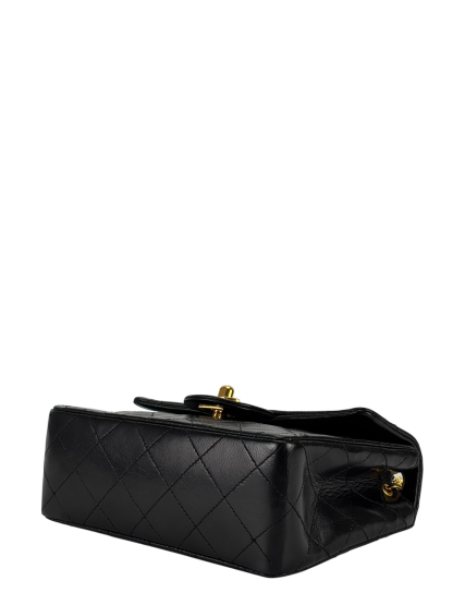 CHANEL - Black Lambskin Square 17 Shoulder Bag