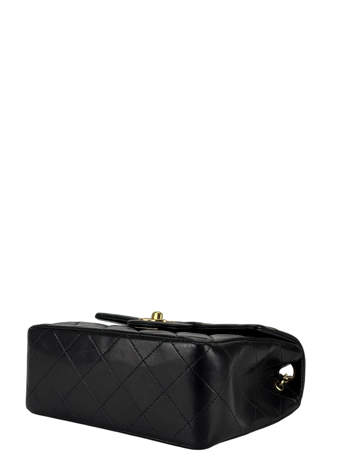 CHANEL - Black Lambskin Square 17 Shoulder Bag