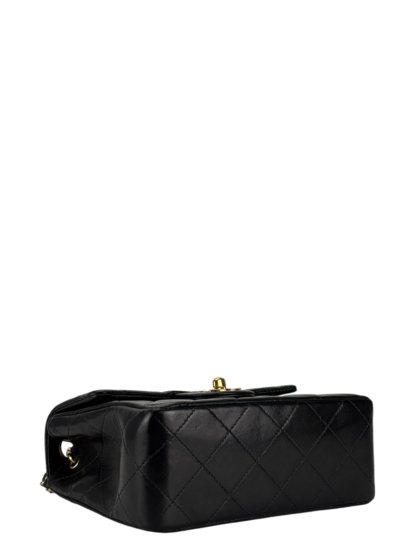 CHANEL - Black Lambskin Square 17 Shoulder Bag