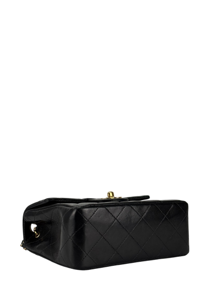 CHANEL - Black Lambskin Square 17 Shoulder Bag
